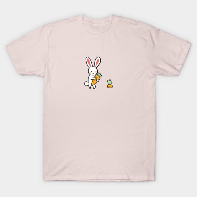 Cute rabbit cartoon T-Shirt by ballooonfish